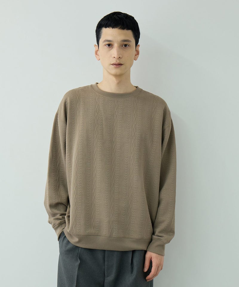 URBAN COLLECTION DECOTEX ふくれジャガード スウェット メンズ商品画像-1