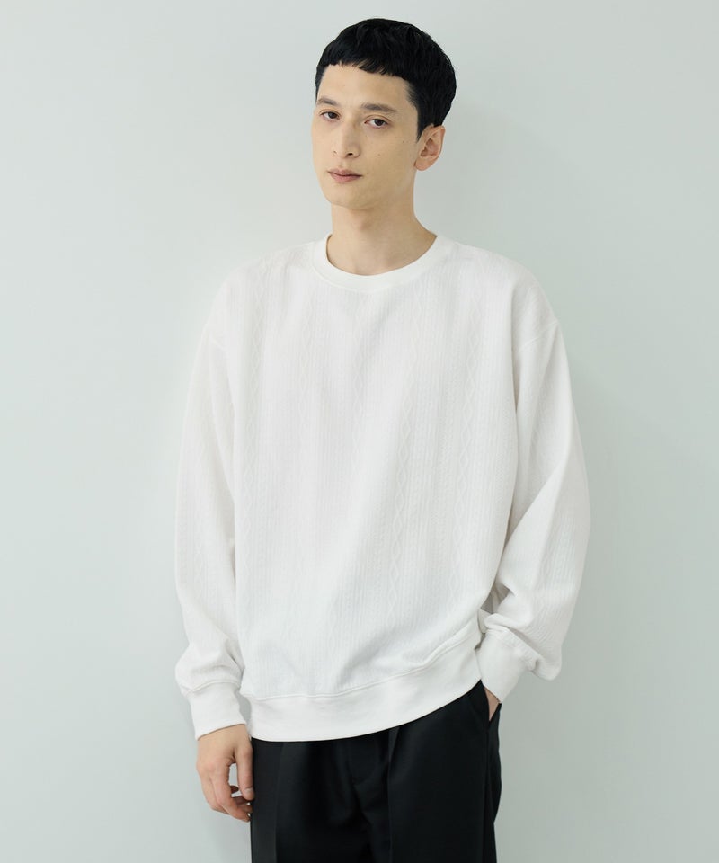 URBAN COLLECTION DECOTEX ふくれジャガード スウェット メンズ商品画像-2