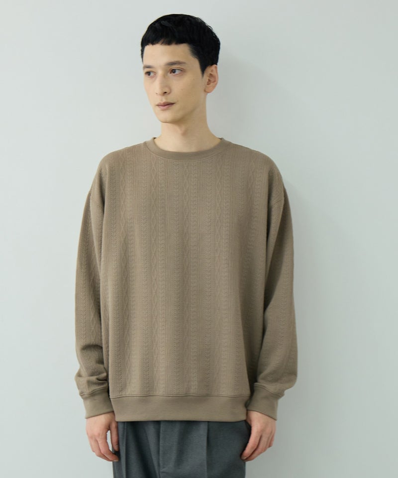 URBAN COLLECTION DECOTEX ふくれジャガード スウェット メンズ商品画像-4