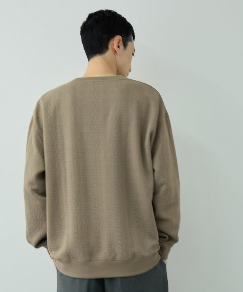 URBAN COLLECTION  DECOTEX ふくれジャガード スウェット メンズ商品画像-6