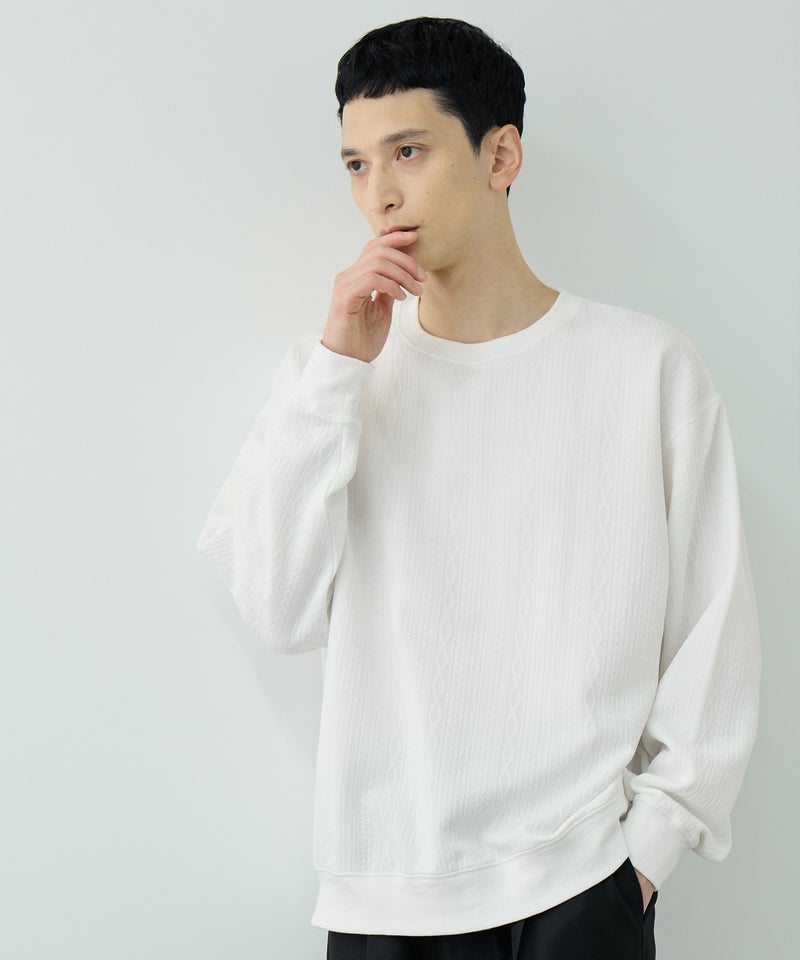URBAN COLLECTION DECOTEX ふくれジャガード スウェット メンズ商品画像-11