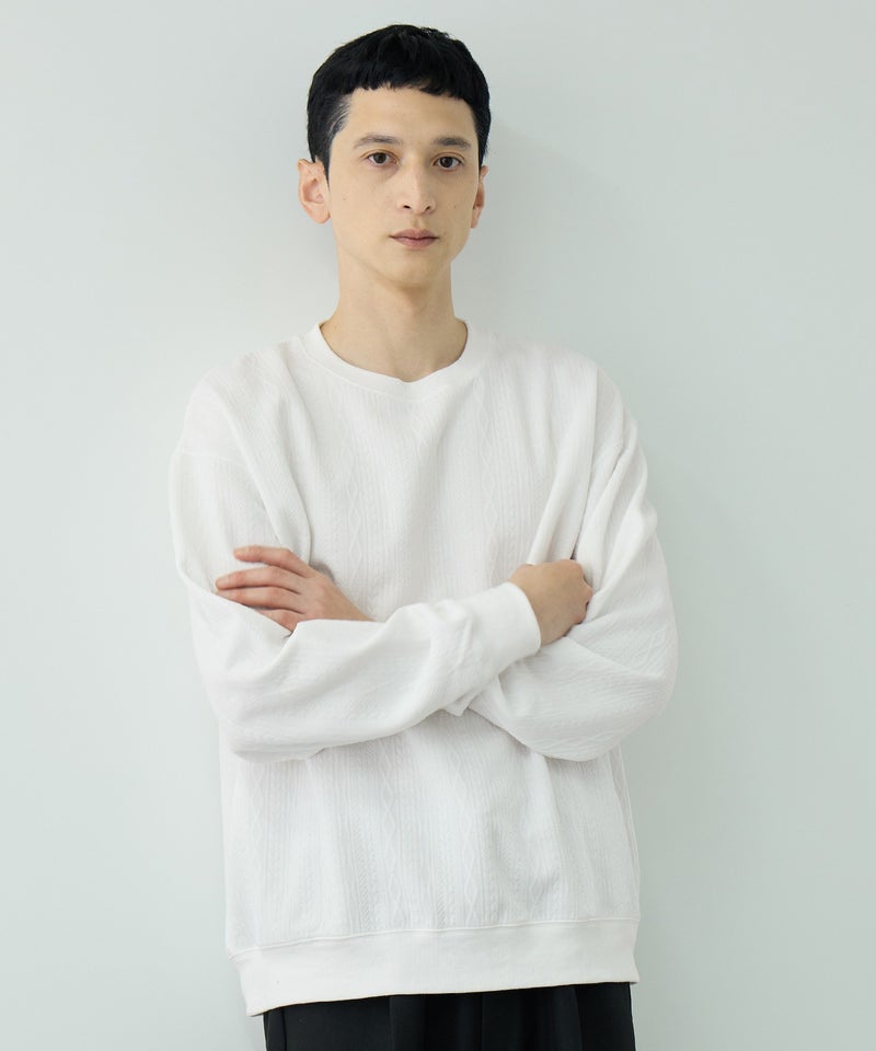 URBAN COLLECTION  DECOTEX ふくれジャガード スウェット メンズ商品画像-12