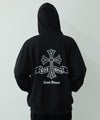 クロスモチーフバックプリントジップパーカー メンズ商品サムネイル-1