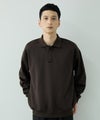 URBAN COLLECTION  DECOTEX ふくれジャガード ポロトレーナー メンズ商品サムネイル-5