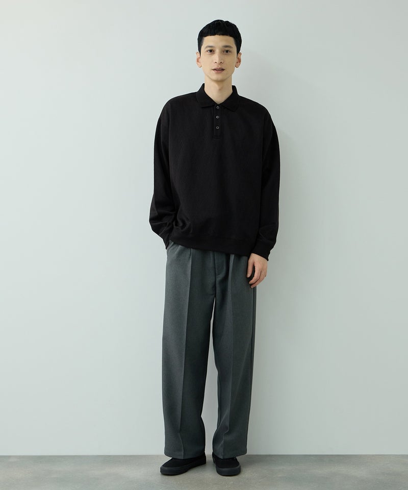 URBAN COLLECTION  DECOTEX ふくれジャガード ポロトレーナー メンズ商品画像-15