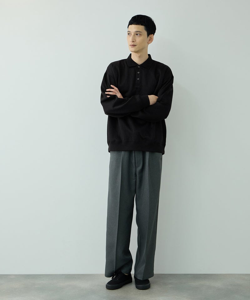 URBAN COLLECTION  DECOTEX ふくれジャガード ポロトレーナー メンズ商品画像-16