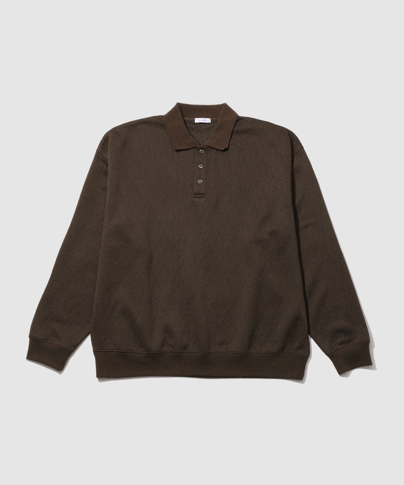 URBAN COLLECTION DECOTEX ふくれジャガード ポロトレーナー メンズ商品画像-18