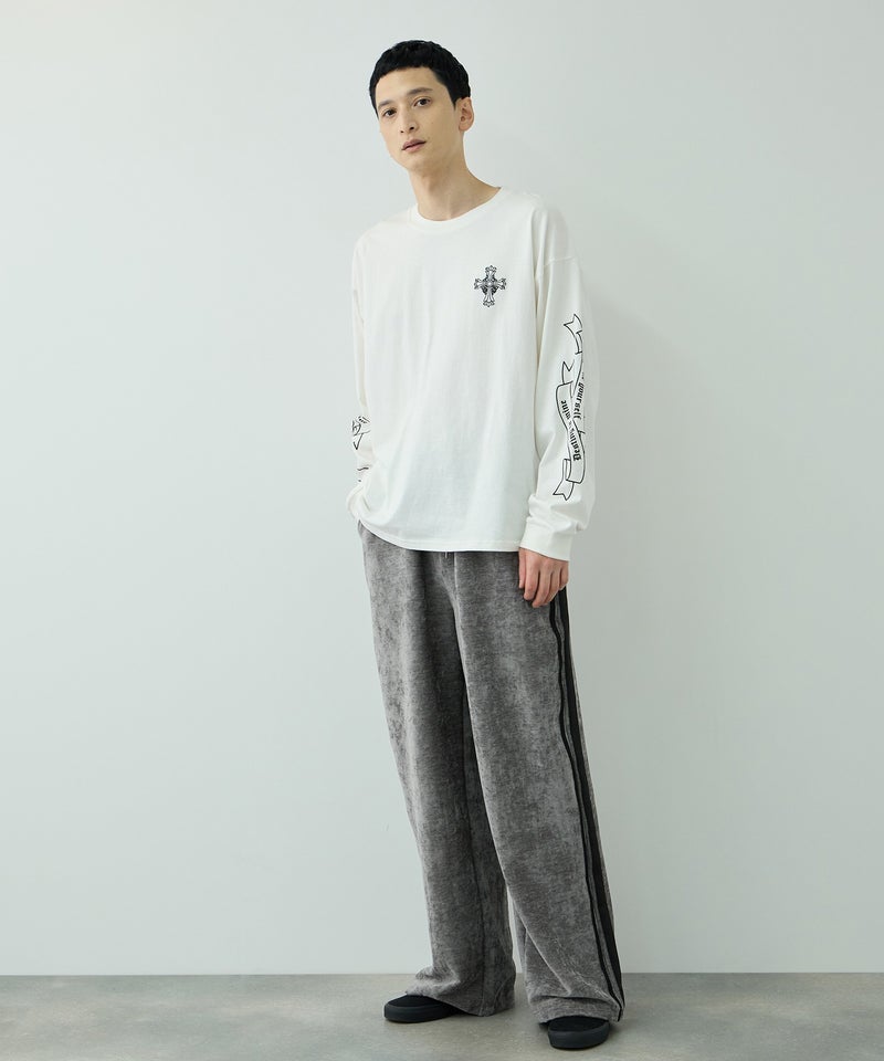 クロスモチーフカットモールパンツ メンズ商品画像-9