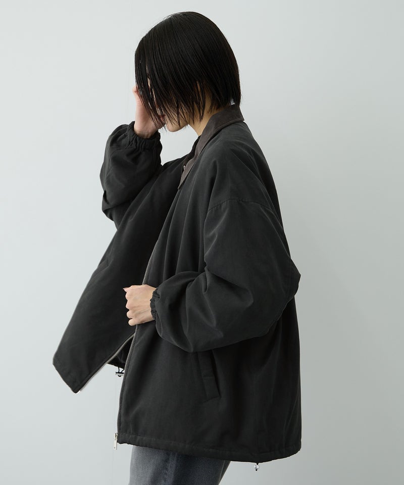 Free Nature 襟配色ブルゾン レディース商品画像-5