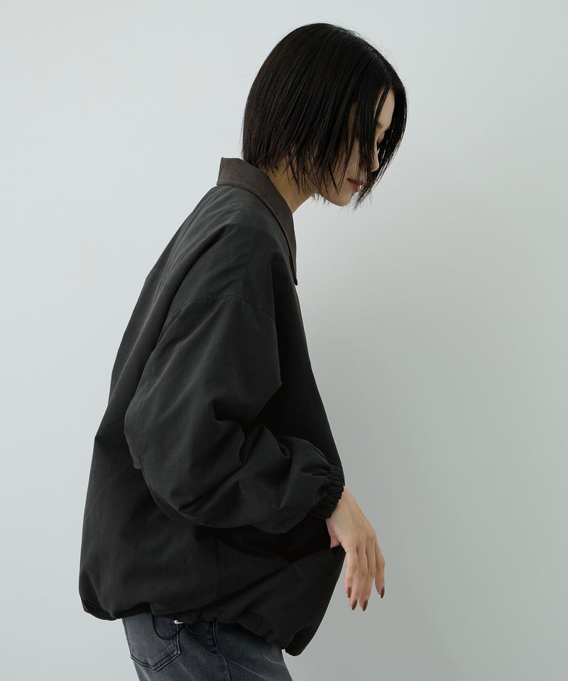 Free Nature 襟配色ブルゾン レディース商品画像-7