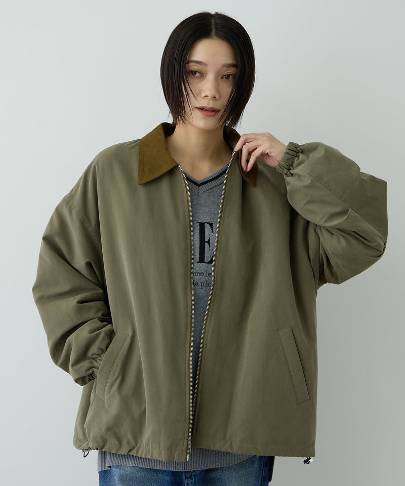 Free Nature 襟配色ブルゾン レディース商品画像-13