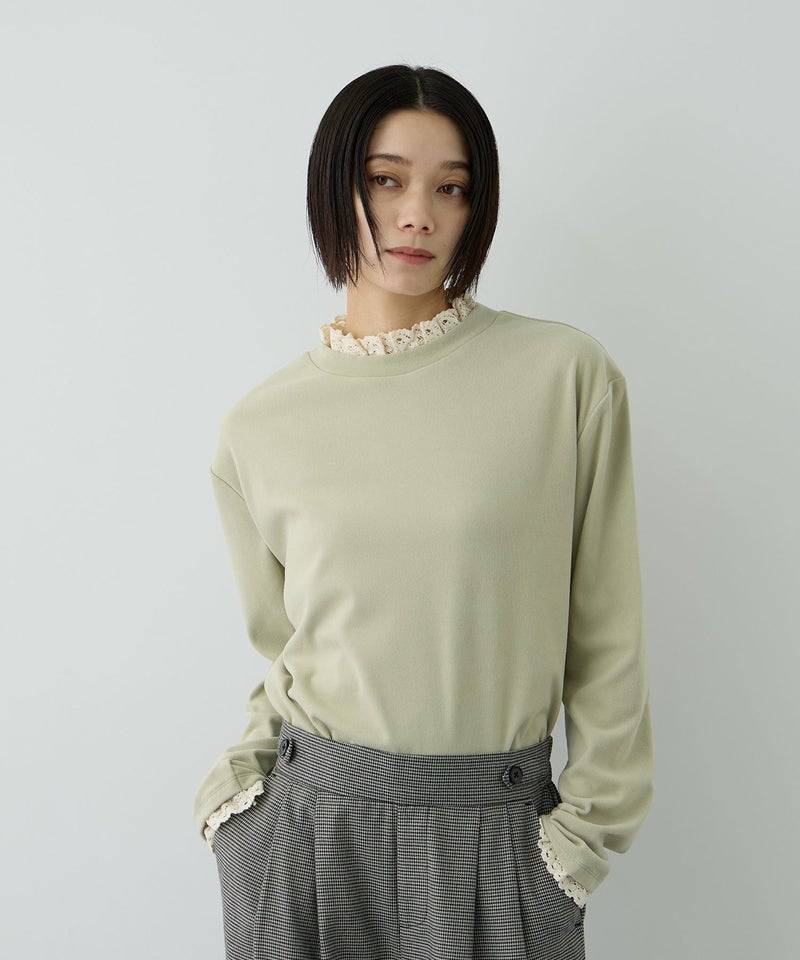 NAVY MAC HEAT レースハイネックプルオーバー レディース メール便 対応商品商品画像-14