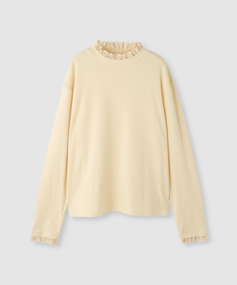 NAVY  MAC HEAT レースハイネックプルオーバー レディース メール便 対応商品商品画像-21