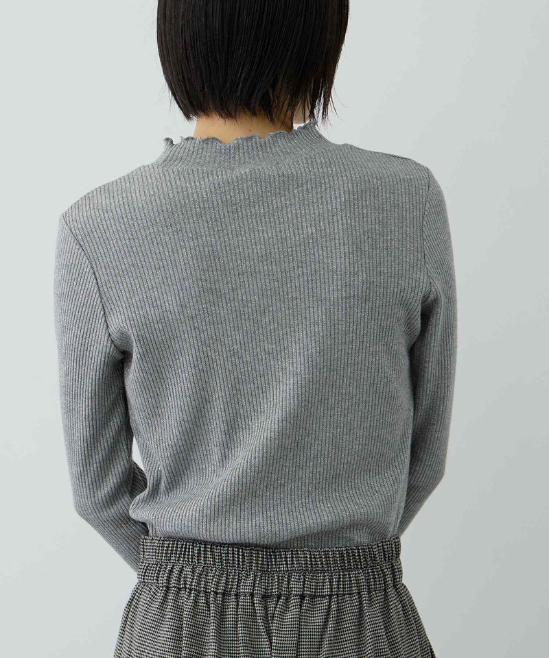 Free Nature 襟レース ラメテレコプルオーバー レディース メール便 対応商品商品画像-8