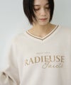 Free Nature ロゴジャガードVネックニットプルオーバー レディース商品サムネイル-13
