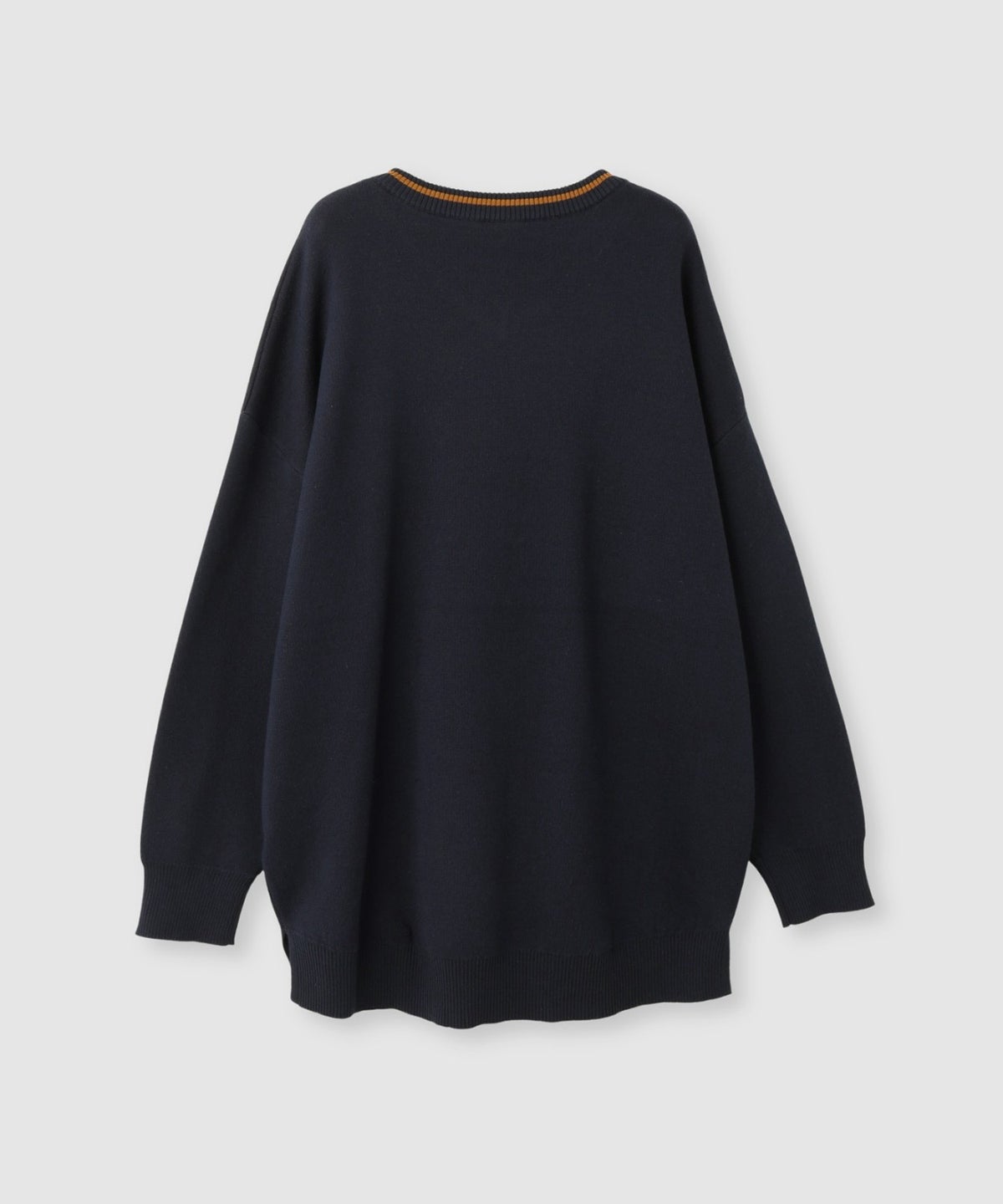 Free Nature ロゴジャガードVネックニットプルオーバー レディース