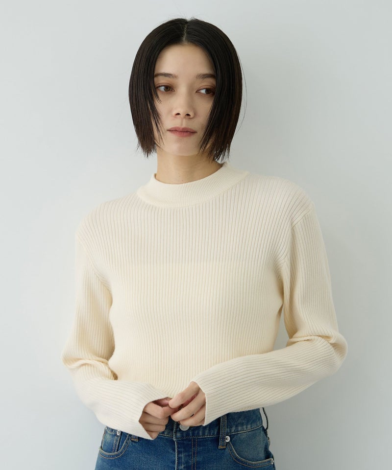 Free Nature  リブハイネックプルオーバー レディース商品画像-1