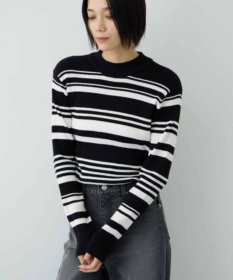 Free Nature  リブハイネックプルオーバー レディース商品画像-2