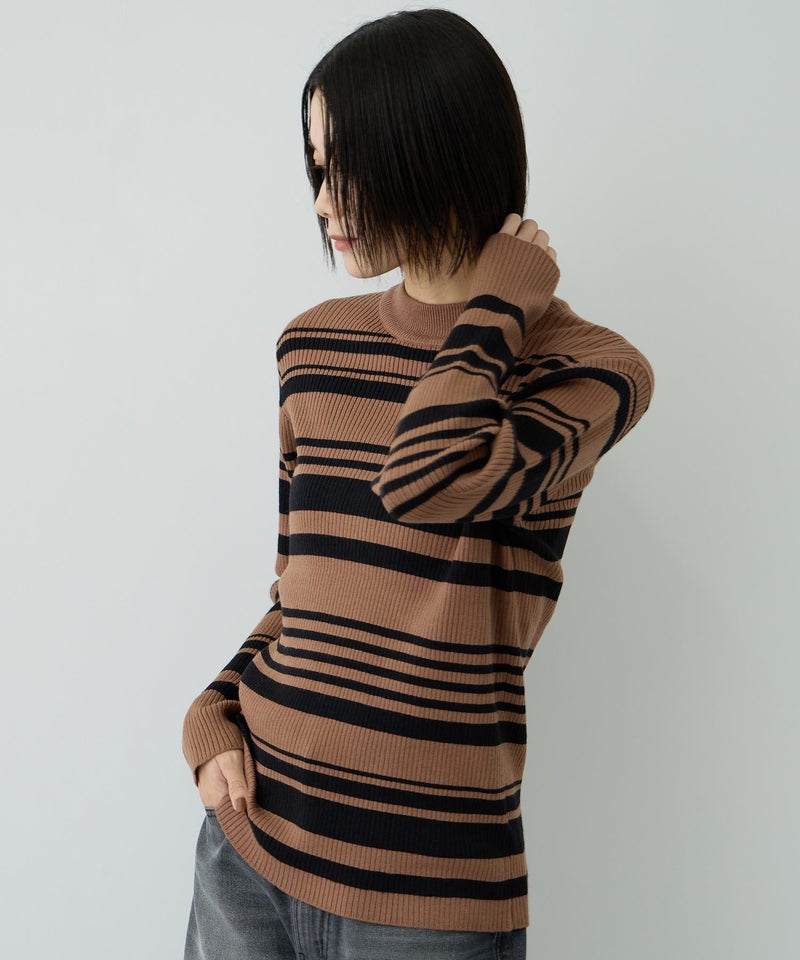 Free Nature リブハイネックプルオーバー レディース商品画像-4