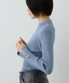 Free Nature  ラメリブ袖ボタンハイネックニットプルオーバー レディース商品サムネイル-6