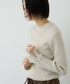 Free Nature  ラメリブ袖ボタンハイネックニットプルオーバー レディース商品サムネイル-12
