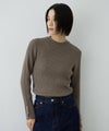 Free Nature ラメリブ袖ボタンハイネックニットプルオーバー レディース商品サムネイル-15
