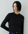 Free Nature  ラメリブ袖ボタンハイネックニットプルオーバー レディース商品サムネイル-18