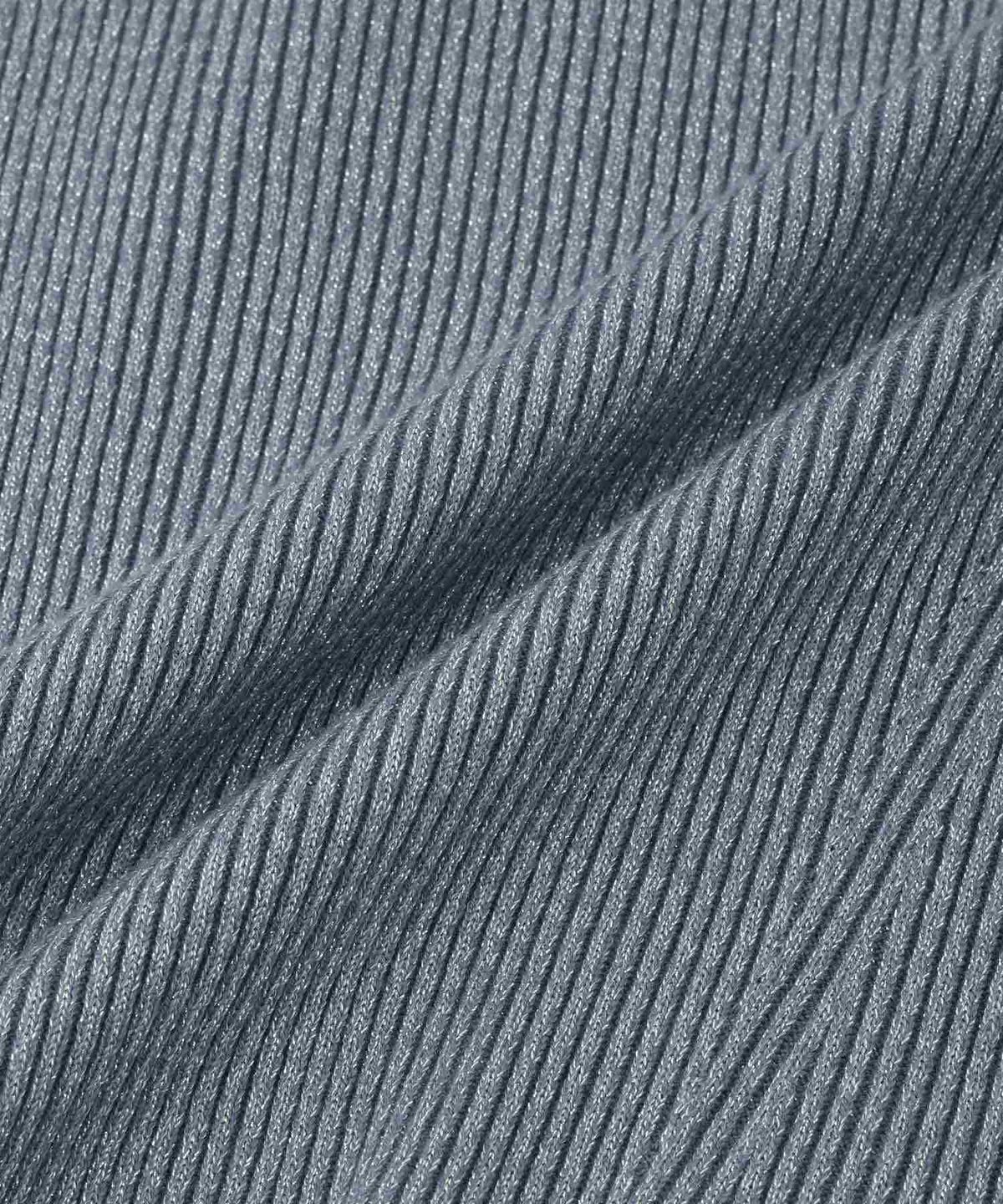 Free Nature ラメリブ袖ボタンハイネックニットプルオーバー レディース