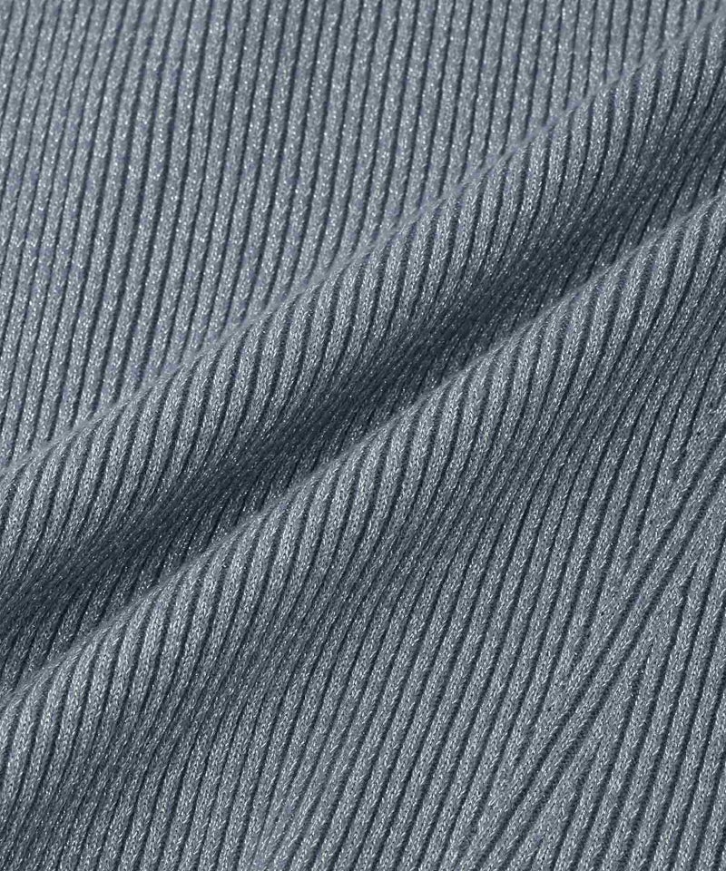 Free Nature ラメリブ袖ボタンハイネックニットプルオーバー レディース商品画像-29