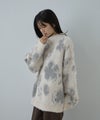 Free Nature  起毛フラワージャガードモックネックニット レディース商品サムネイル-5