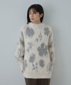 Free Nature  起毛フラワージャガードモックネックニット レディース商品サムネイル-5