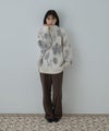 Free Nature  起毛フラワージャガードモックネックニット レディース商品サムネイル-8
