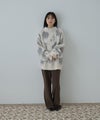 Free Nature  起毛フラワージャガードモックネックニット レディース商品サムネイル-9