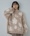 Free Nature 起毛フラワージャガードモックネックニット レディース商品サムネイル-13