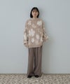 Free Nature 起毛フラワージャガードモックネックニット レディース商品サムネイル-14