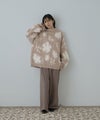 Free Nature 起毛フラワージャガードモックネックニット レディース商品サムネイル-15