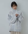 Free Nature 起毛ウェーブラインジャガードモックネックニット レディース商品サムネイル-5