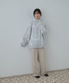 Free Nature 起毛ウェーブラインジャガードモックネックニット レディース商品サムネイル-10