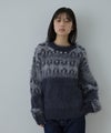Free Nature  起毛ノルディックジャガードニット レディース商品サムネイル-1