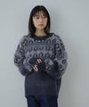 Free Nature 起毛ノルディックジャガードニット レディース商品サムネイル-4