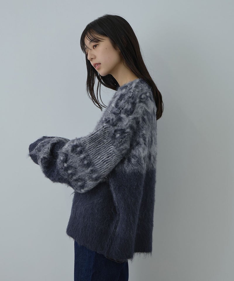 Free Nature 起毛ノルディックジャガードニット レディース商品画像-5