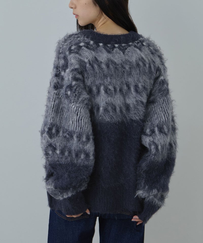 Free Nature 起毛ノルディックジャガードニット レディース商品画像-6