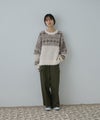 Free Nature 起毛ノルディックジャガードニット レディース商品サムネイル-11