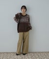 Free Nature 起毛ノルディックジャガードニット レディース商品サムネイル-14