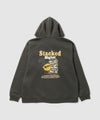 OZZY バック刺しゅう 裏起毛ジップパーカー メンズ商品サムネイル-1