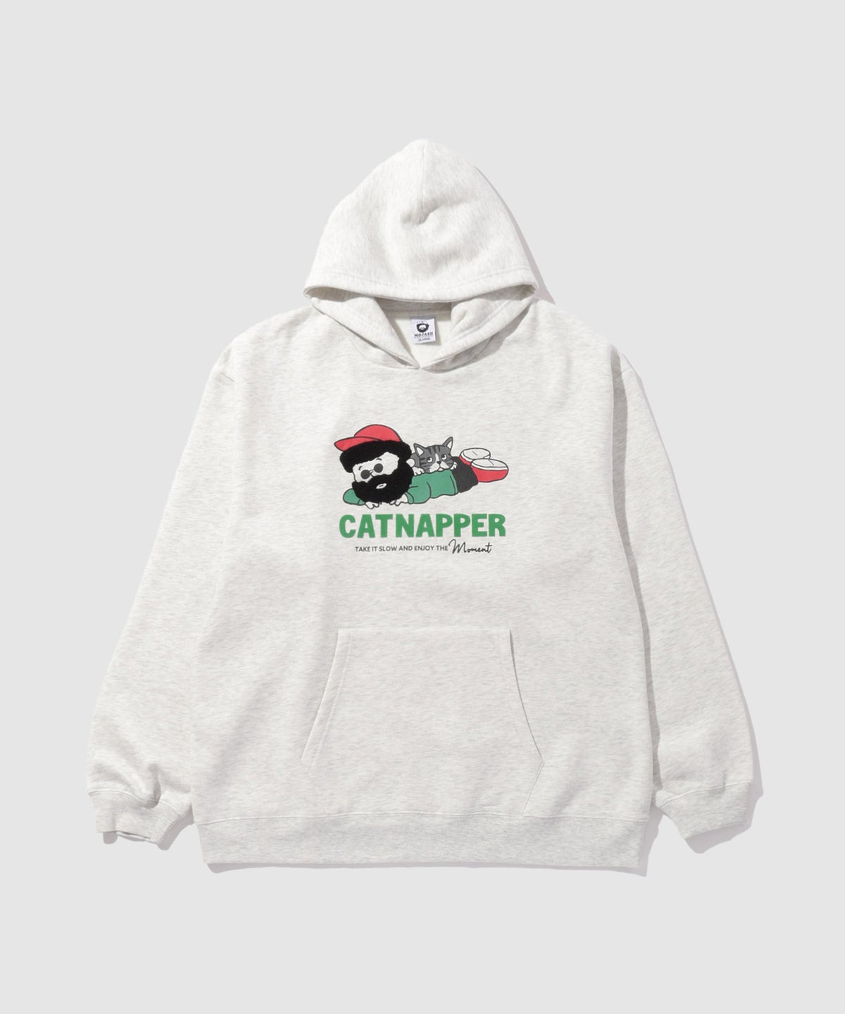 OZZY サガラ刺しゅう プルオーバーパーカー メンズ