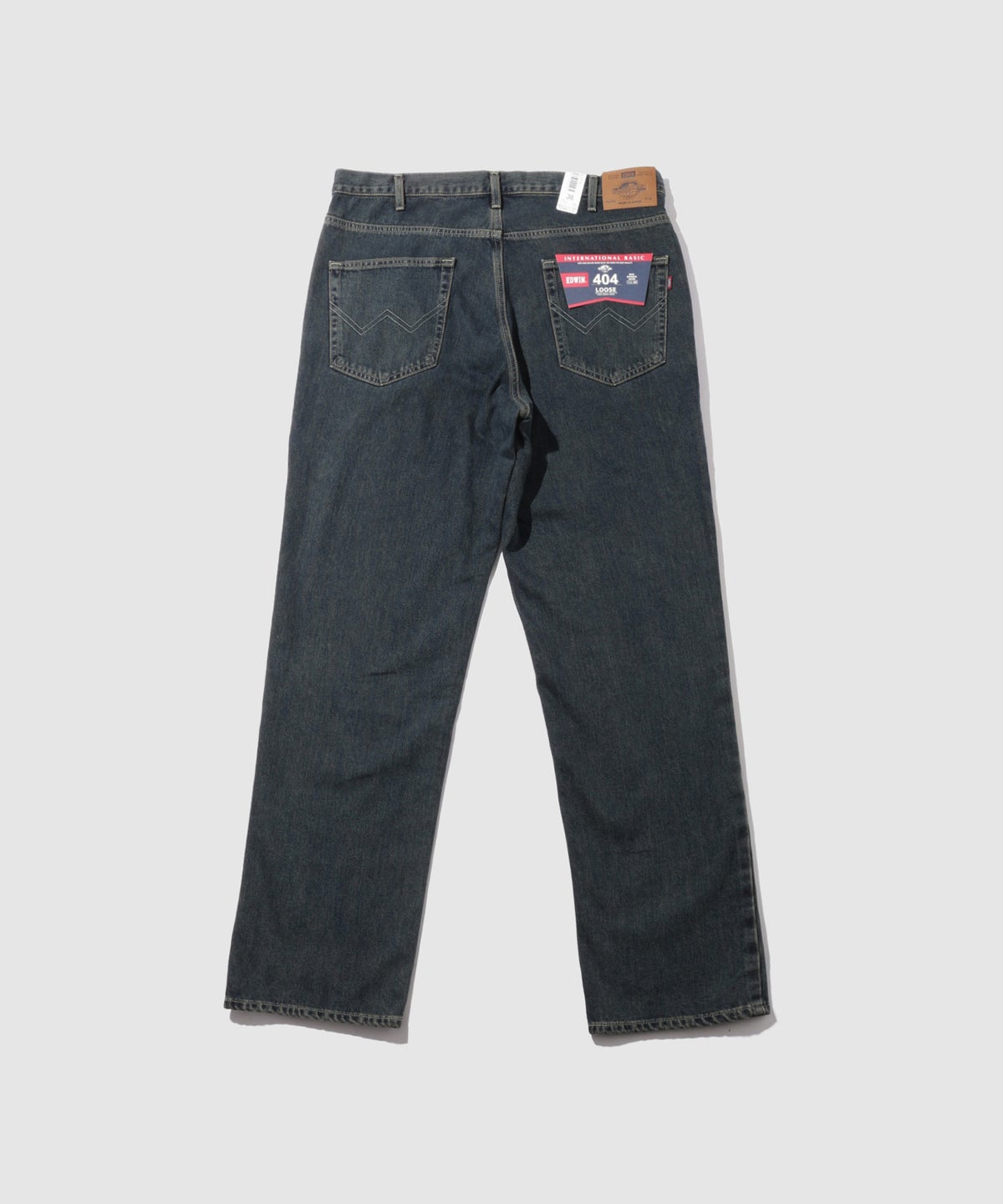 [大きいサイズ] EDWIN インターナショナルベーシック 404 デニムパンツ ジーンズ ゆったりストレート キングサイズ メンズ