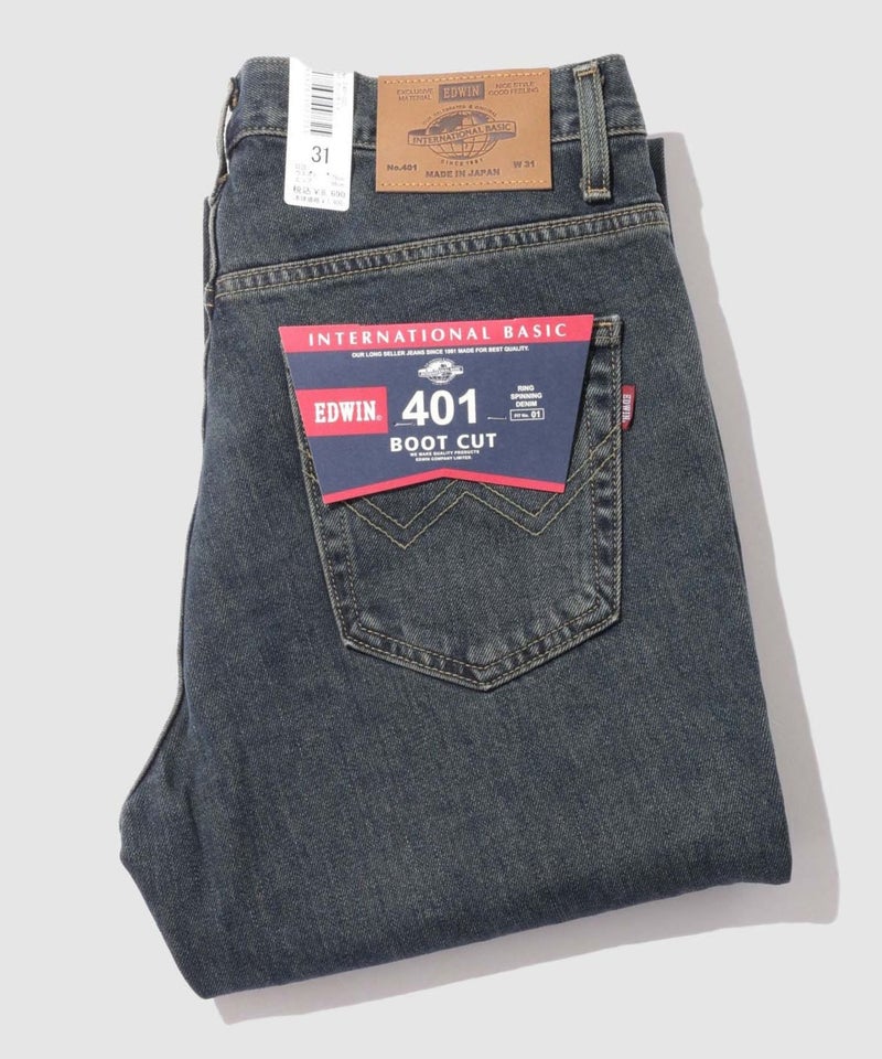 EDWIN インターナショナルベーシック 401 デニムパンツ ジーンズ ブーツカット メンズ商品画像-1