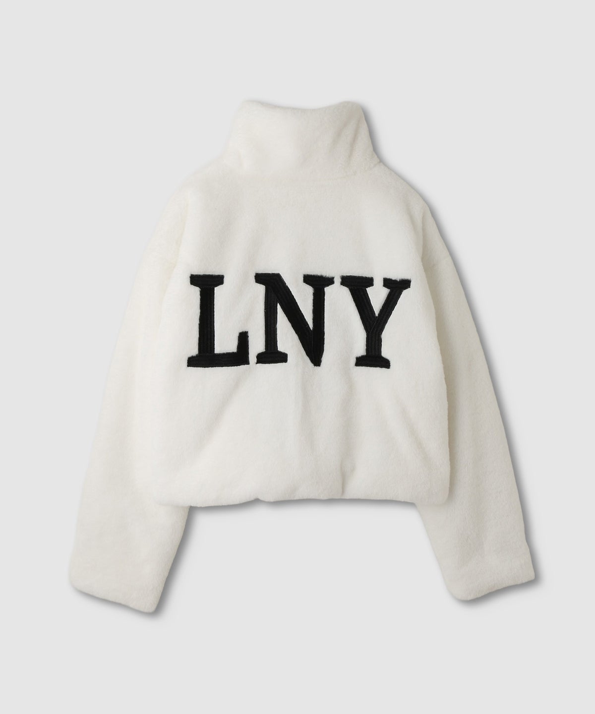 【先行予約10%OFFクーポン対象｜10/23より順次発送】Little New York ボリュームファーアウター バック刺しゅう レディース
