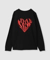 【先行予約10%OFFクーポン対象|10/23より順次発送】Little New York ハートロゴ バックプリント長袖Tシャツ レディース メール便 対応商品商品サムネイル-2